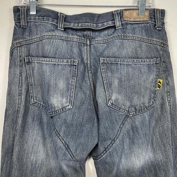 Bilt 0398 Iron Workers Jeans Mens 32x31 Blue Double Knee Padded Motorcycle Work - Picture 13 of 16